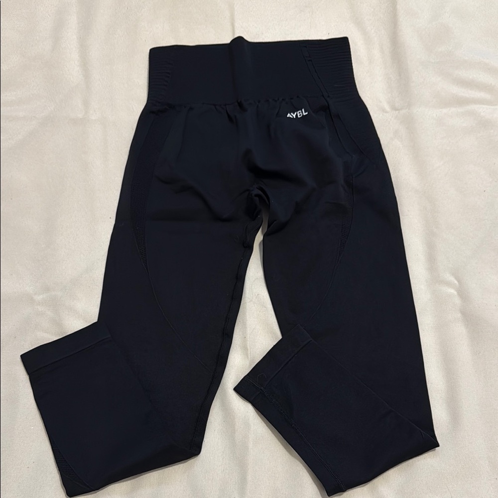 AYBL Womens High Waisted Black Leggings Size Medium Seamless